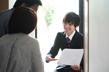 対象家屋挨拶廻り・調査日時予約